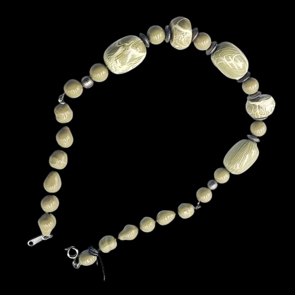 Elegant Green Beaded Necklace